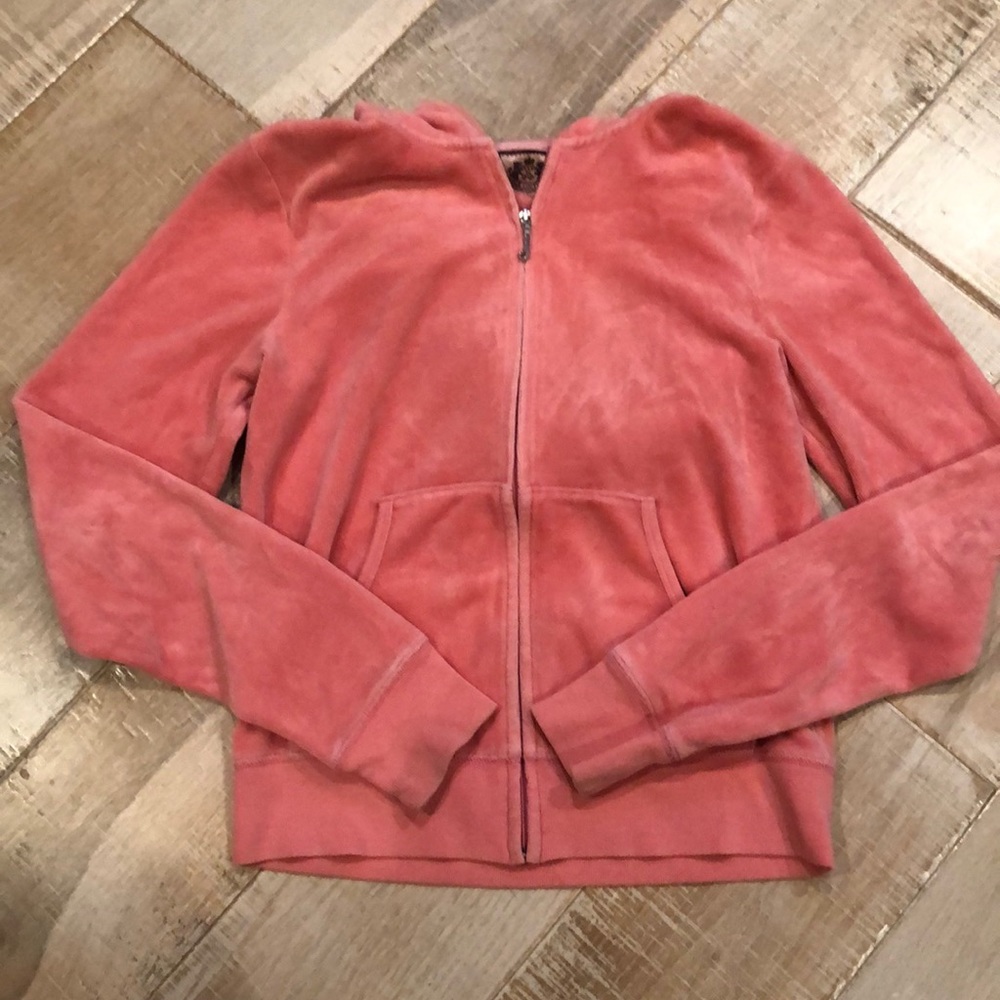 GO JUICY! Pink zip-up hoodie